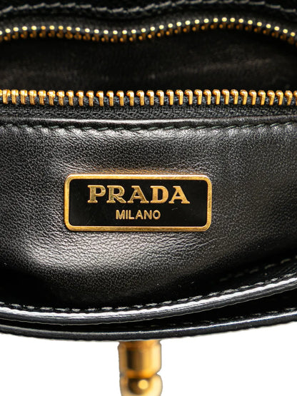 Pre-OwnedPrada Pre-Owned2000-2025 Bicolor Saffiano Cuir Flap crossbody bag