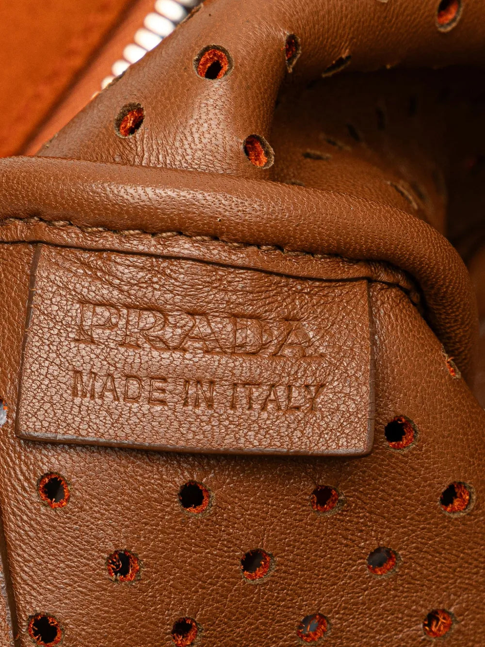 Pre-OwnedPrada Pre-Owned2010-2025 Scamosciato Perforated Bauletto shoulder bag