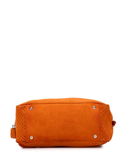 Pre-OwnedPrada Pre-Owned2010-2025 Scamosciato Perforated Bauletto shoulder bag