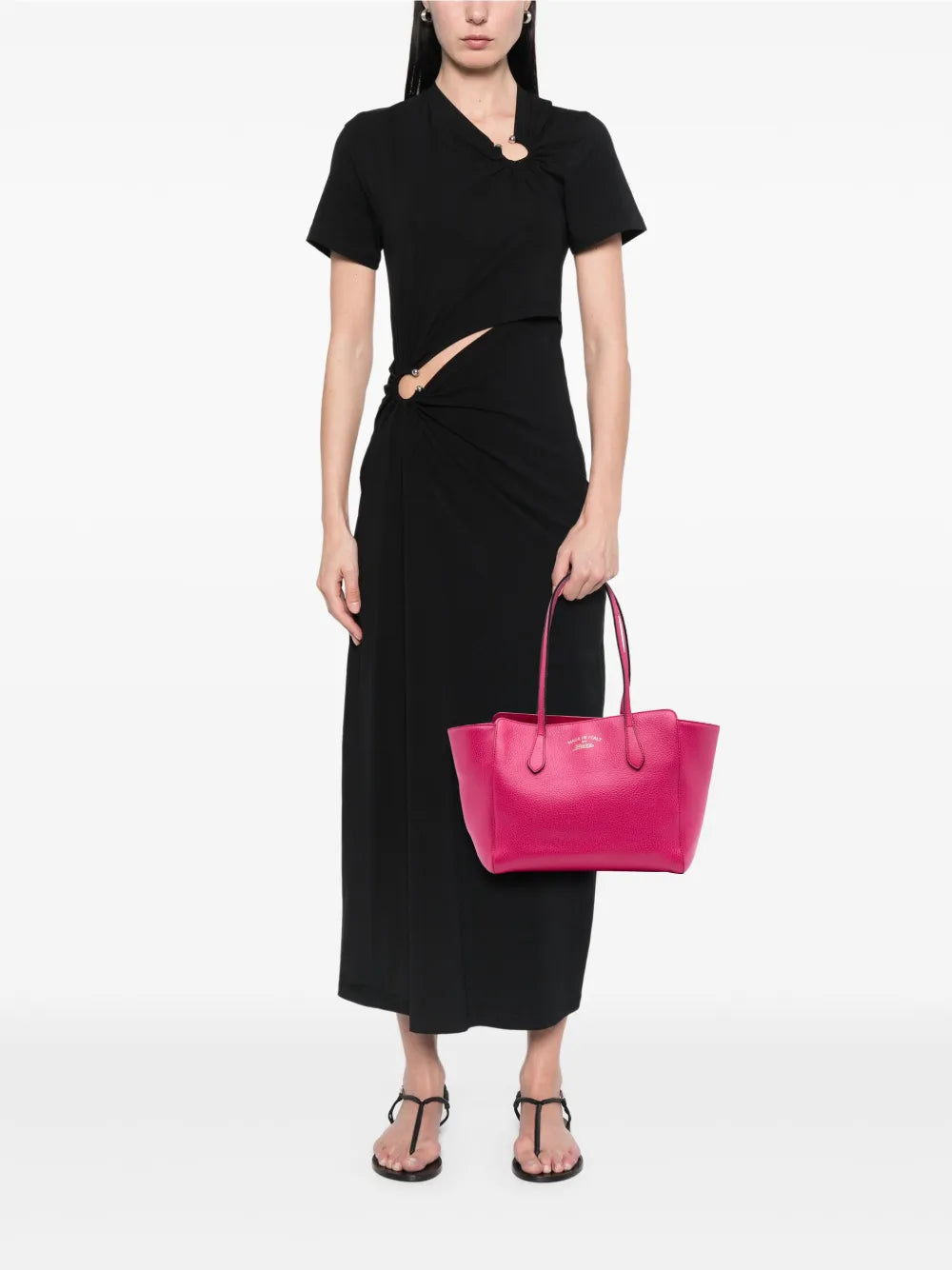 Pre-OwnedGucci Pre-Owned2016-2025 Medium Dollar Calfskin Swing tote bag floriamart.shop