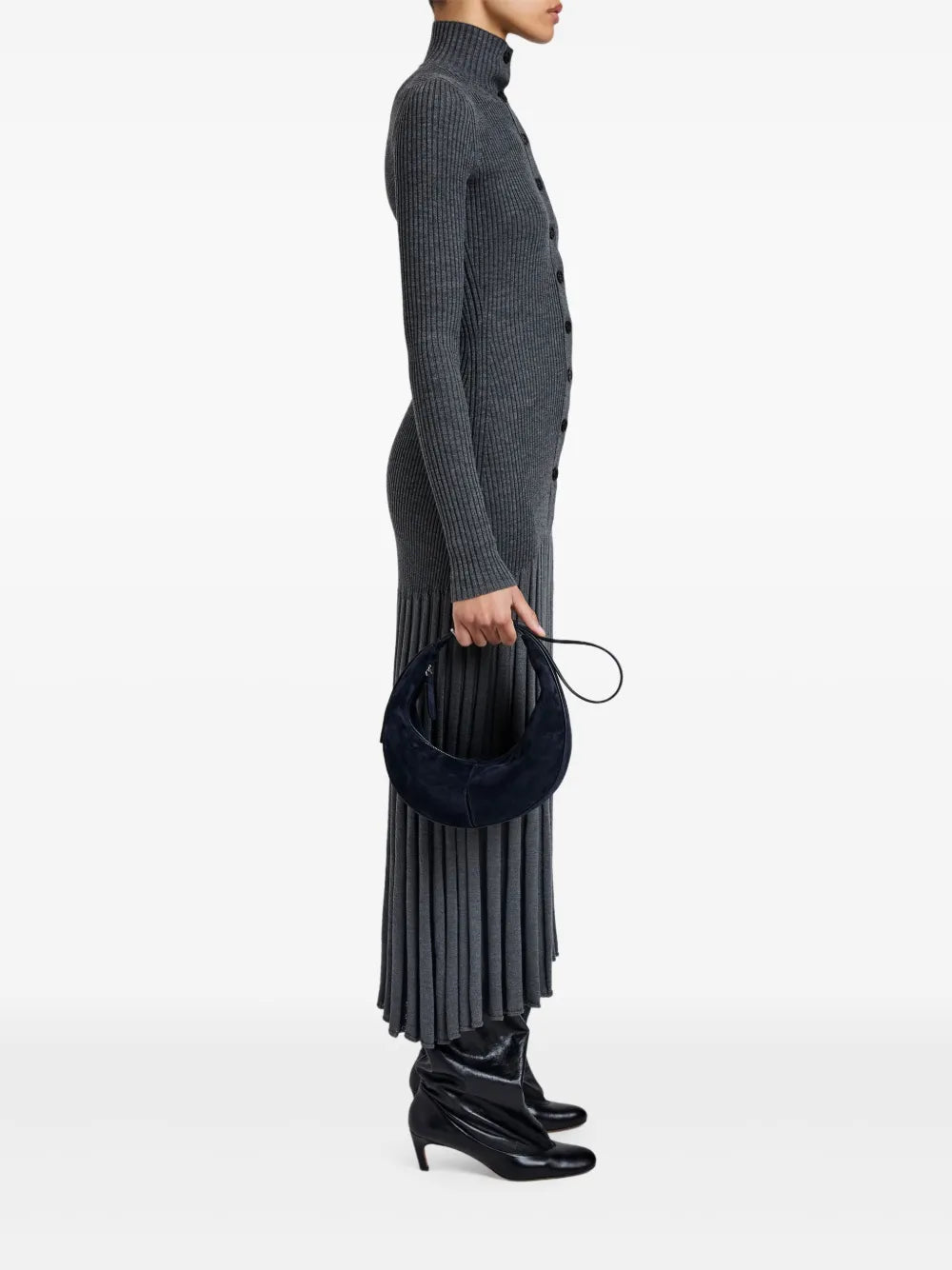 Proenza SchoulerSlide crescent-shaped suede shoulder bag