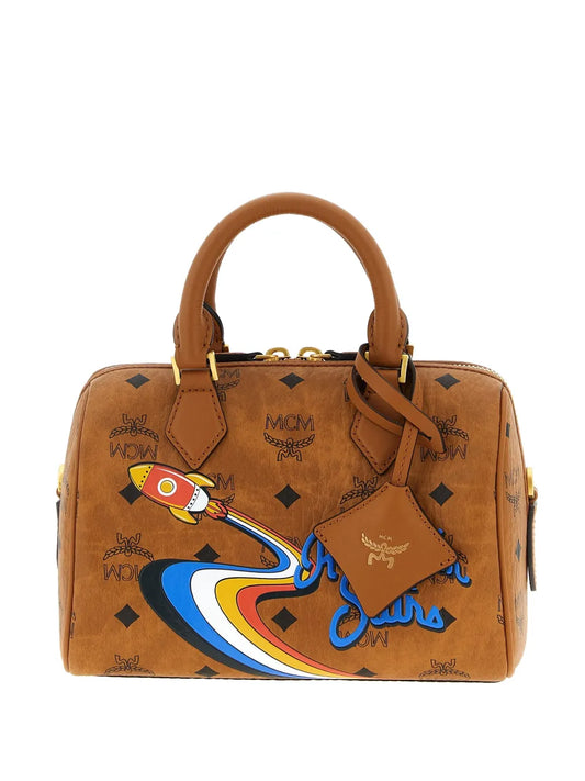 MCMElla Boston rocket-print monogram tote bag