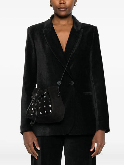 Forte ForteMy Pepita crystal-embellished bucket bag floriamart.shop
