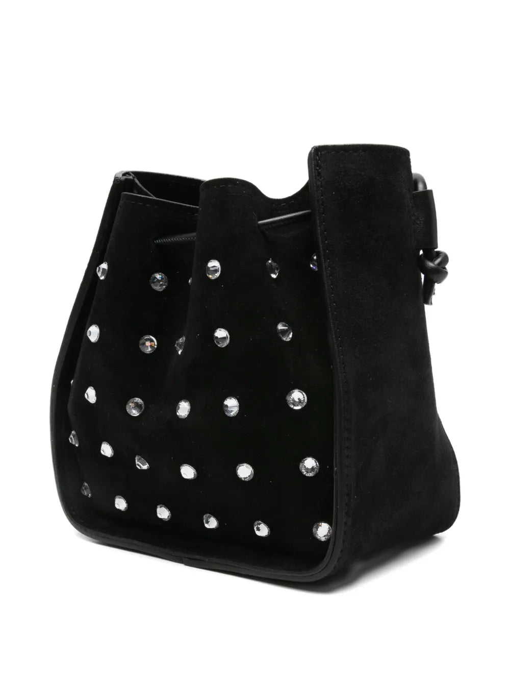 Forte ForteMy Pepita crystal-embellished bucket bag floriamart.shop