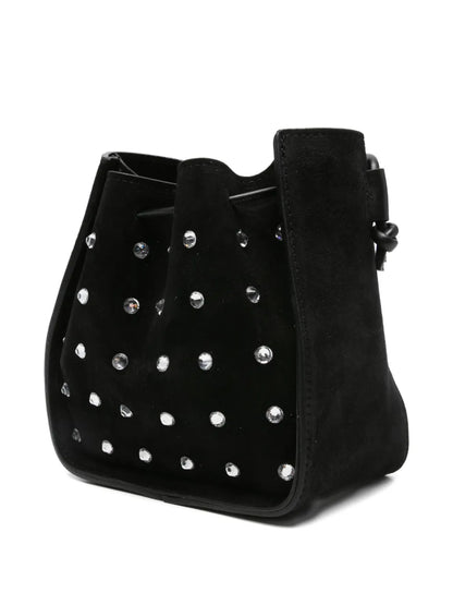 Forte ForteMy Pepita crystal-embellished bucket bag floriamart.shop