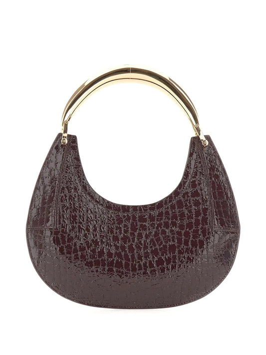 Elisabetta FranchiHobo crocodile-effect jewel-handle tote bag floriamart.shop