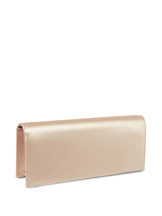 Malone SouliersViven crystal-embellished satin clutch