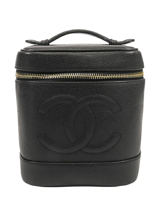 Pre-OwnedCHANEL Pre-Owned1994-1996 CC Caviar Case vanity bag