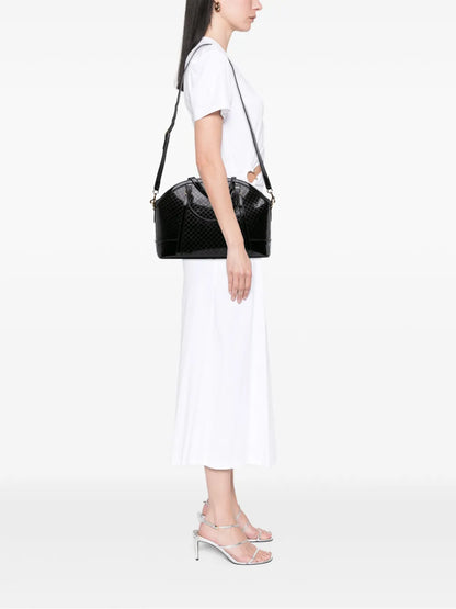 Pre-OwnedGucci Pre-Owned2016-2025 Large Microguccissima Patent Dome satchel floriamart.shop