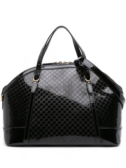 Pre-OwnedGucci Pre-Owned2016-2025 Large Microguccissima Patent Dome satchel floriamart.shop