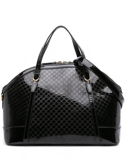 Pre-OwnedGucci Pre-Owned2016-2025 Large Microguccissima Patent Dome satchel floriamart.shop