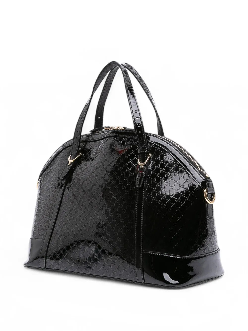Pre-OwnedGucci Pre-Owned2016-2025 Large Microguccissima Patent Dome satchel floriamart.shop