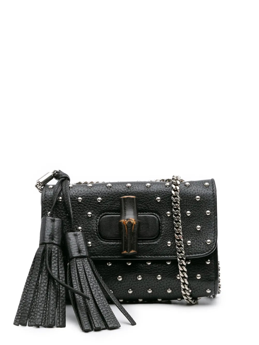 Pre-OwnedGucci Pre-Owned2016-2025 Small Leather Studded Miss Bamboo crossbody bag