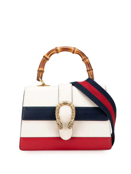 Pre-OwnedGucci Pre-Owned2016-2025 Medium Leather Bamboo Dionysus Web satchel