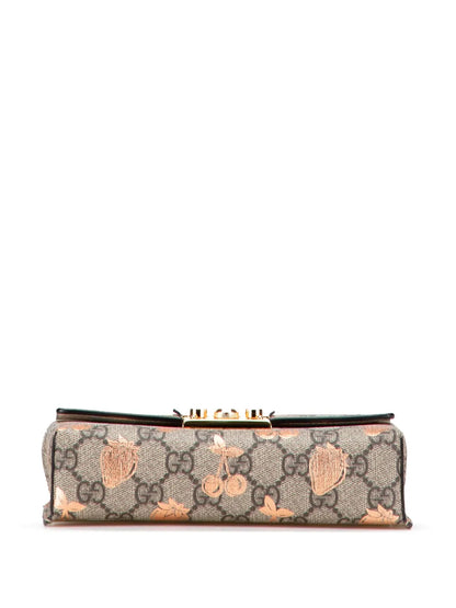 Pre-OwnedGucci Pre-Owned2016-2025 Mini GG Supreme Berry Padlock satchel