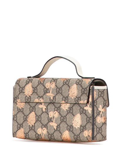 Pre-OwnedGucci Pre-Owned2016-2025 Mini GG Supreme Berry Padlock satchel