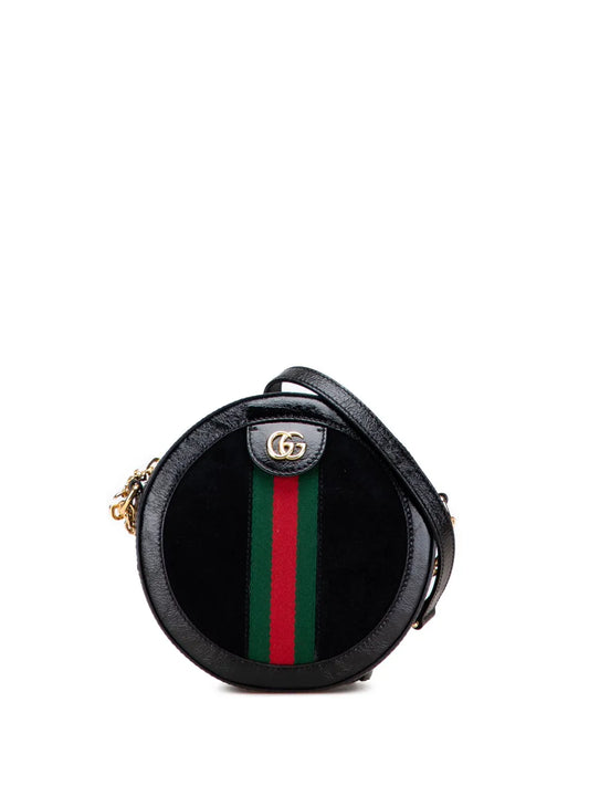 Pre-OwnedGucci Pre-Owned2016-2025 Mini Suede Ophidia Round crossbody bag