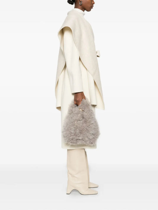 Simonetta Ravizzashearling shoulder bag