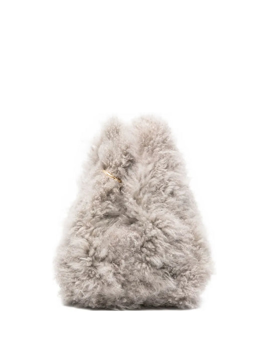 Simonetta Ravizzashearling shoulder bag