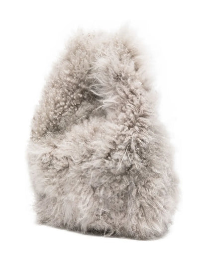 Simonetta Ravizzashearling shoulder bag