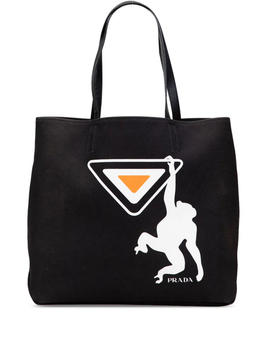 Pre-OwnedPrada Pre-Owned2013-2025 Canvas Canapa Monkey tote bag