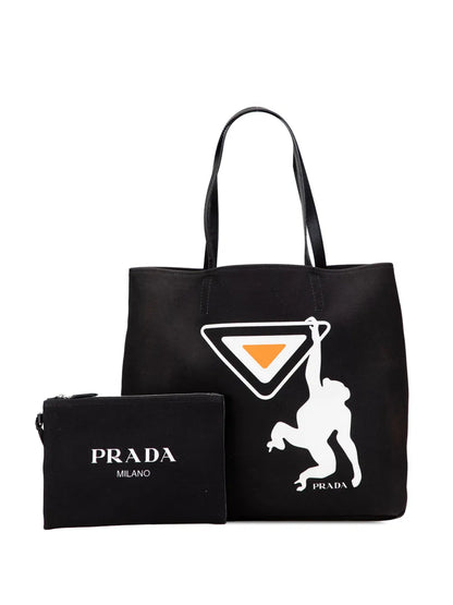 Pre-OwnedPrada Pre-Owned2013-2025 Canvas Canapa Monkey tote bag