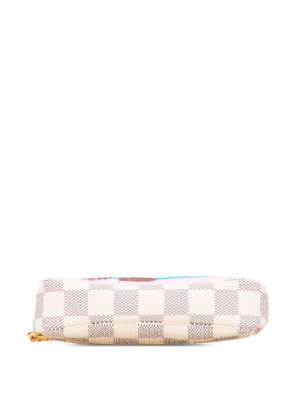 Pre-OwnedLouis Vuitton Pre-Owned2016 Damier Azur Illustre Transatlantic Mini Pochette Accessoires handbag
