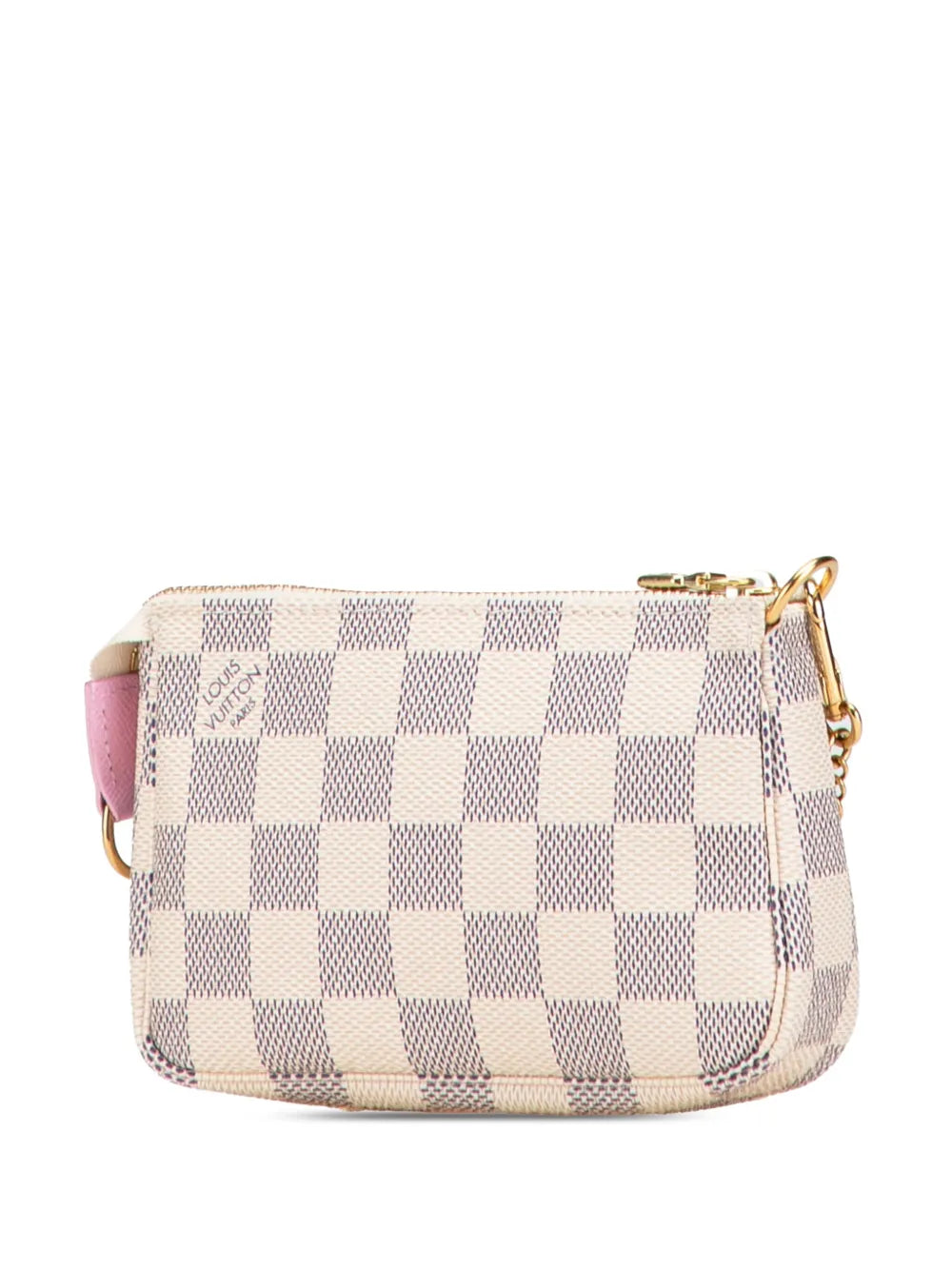 Pre-OwnedLouis Vuitton Pre-Owned2016 Damier Azur Illustre Transatlantic Mini Pochette Accessoires handbag
