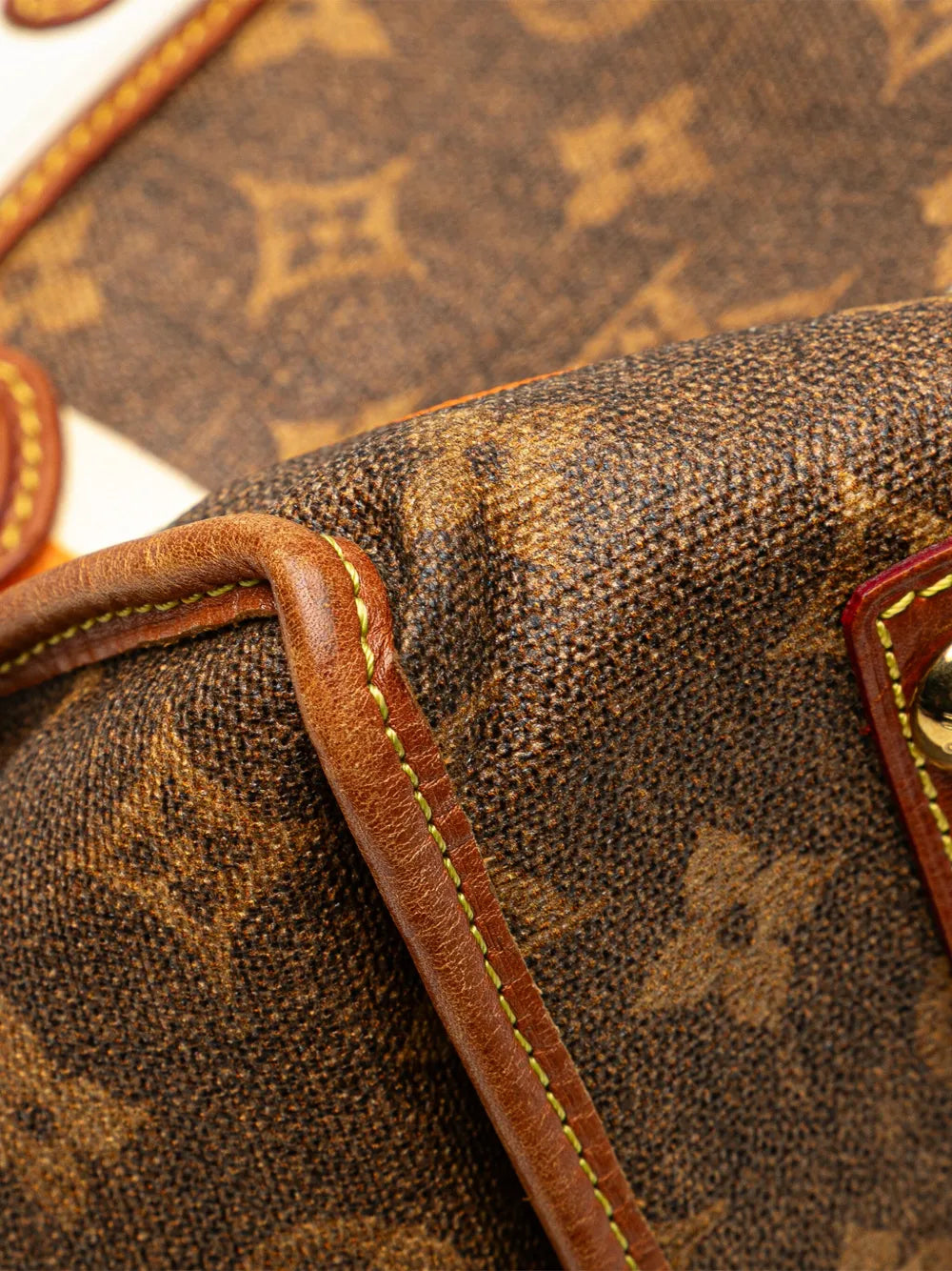Pre-OwnedLouis Vuitton Pre-Owned2007 Limited Edition Monogram Tisse Rayures PM handbag