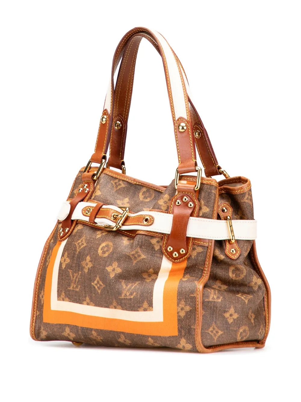 Pre-OwnedLouis Vuitton Pre-Owned2007 Limited Edition Monogram Tisse Rayures PM handbag