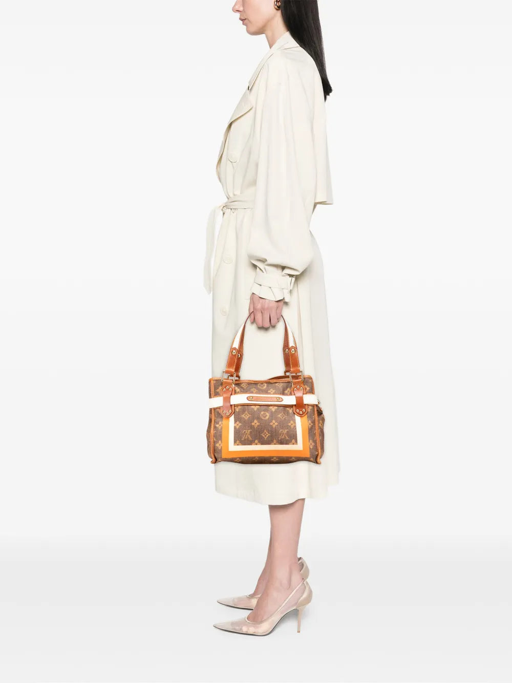 Pre-OwnedLouis Vuitton Pre-Owned2007 Limited Edition Monogram Tisse Rayures PM handbag