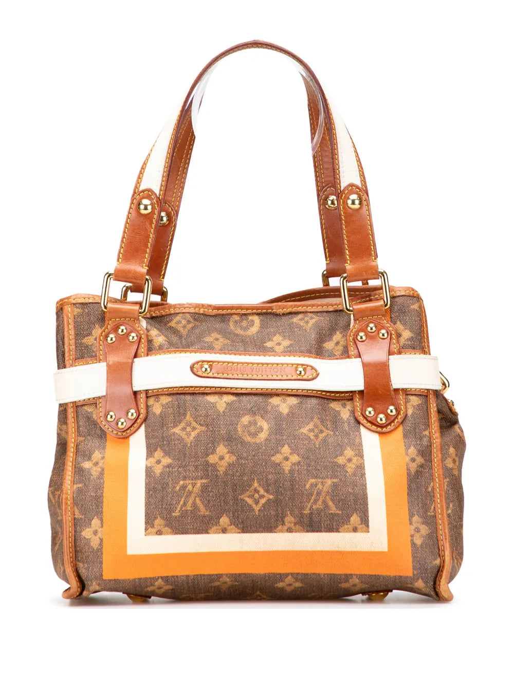 Pre-OwnedLouis Vuitton Pre-Owned2007 Limited Edition Monogram Tisse Rayures PM handbag