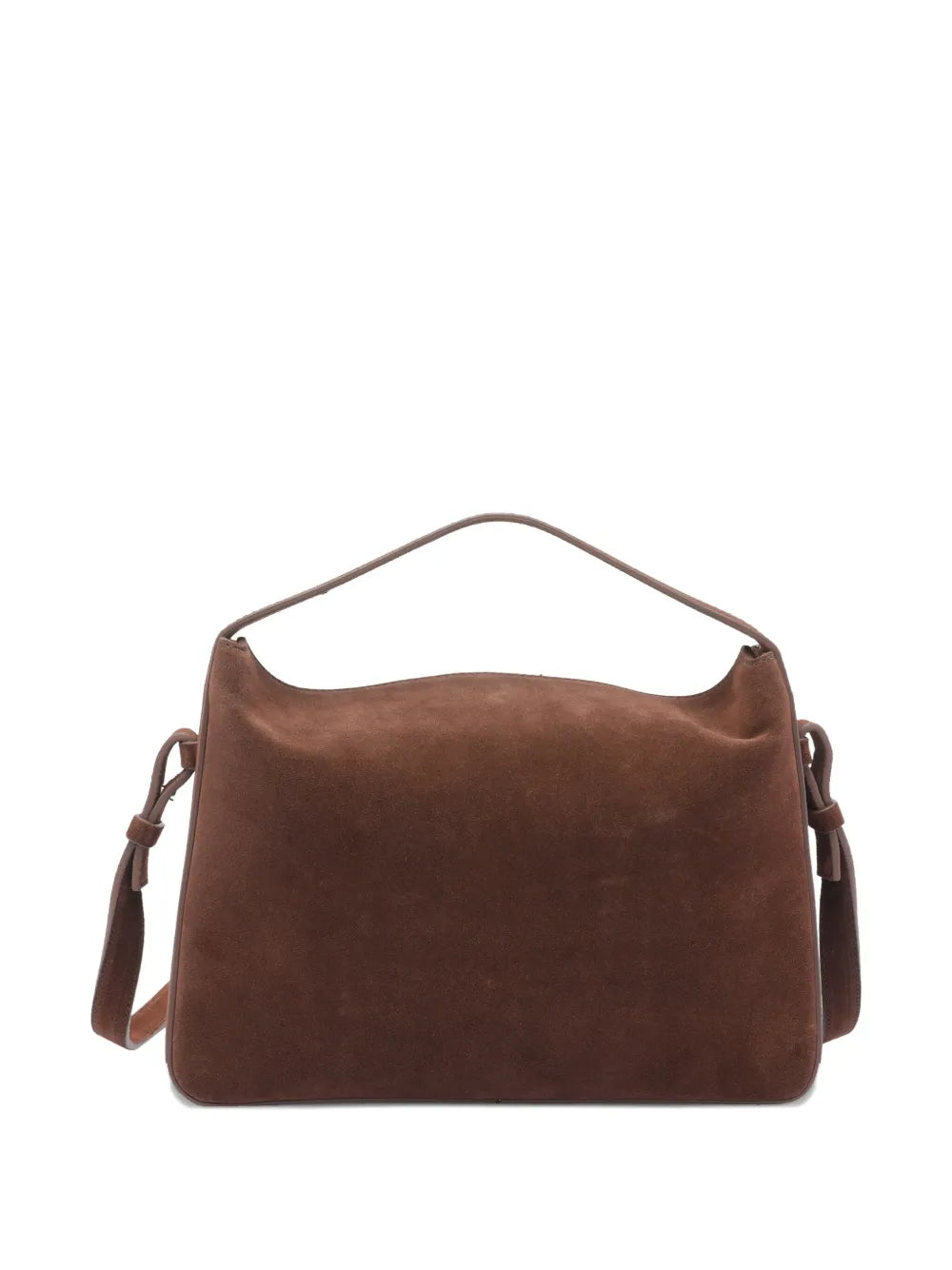Aesther Ekmetop-handle suede-leather shoulder bag