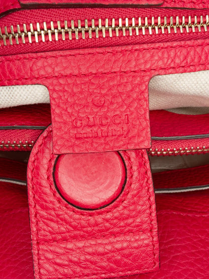 Pre-OwnedGucci Pre-Owned2016-2025 Medium Bicolor Calfskin Bamboo Shopper satchel
