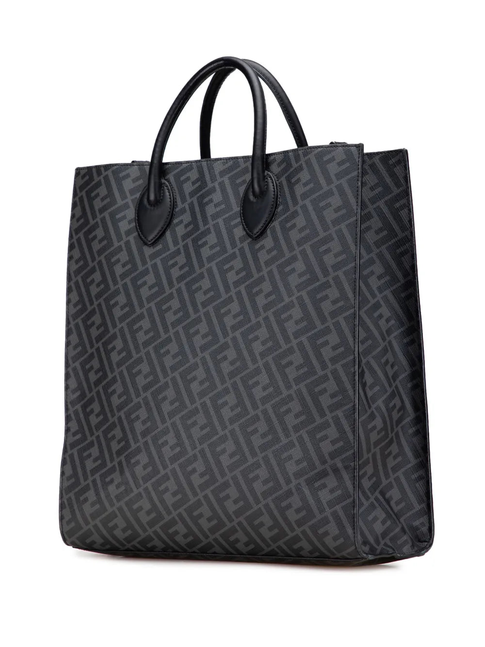 Pre-OwnedFendi Pre-Owned2010-2025 Zucca Coated Canvas Diagonal Shopping Tote satchel