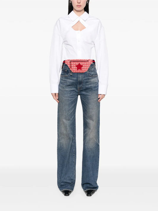 Pre-OwnedGucci Pre-Owned2000-2015 Kids GG Canvas Star belt bag floriamart.shop