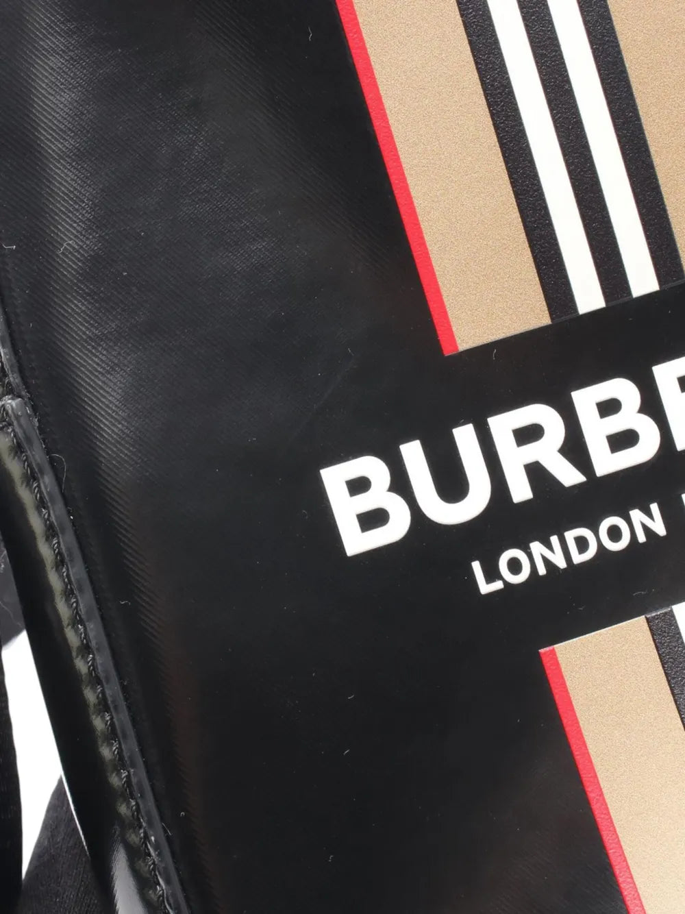 Pre-OwnedBurberry Pre-Owned2018-2025 Coated Canvas Striped Thornton crossbody bag