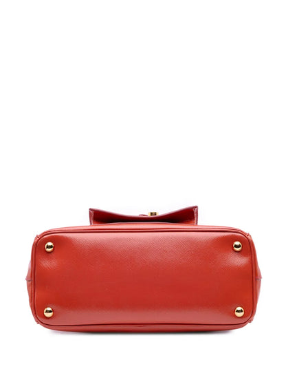 Pre-OwnedPrada Pre-Owned2010-2025 Saffiano Vernice Front Pocket Galleria Double Zip satchel