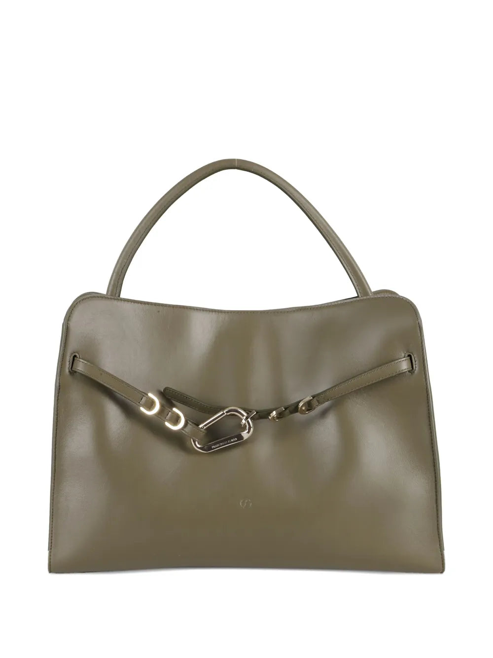 FRANCESCO BIASIAAlways-On clasp-detail leather tote bag