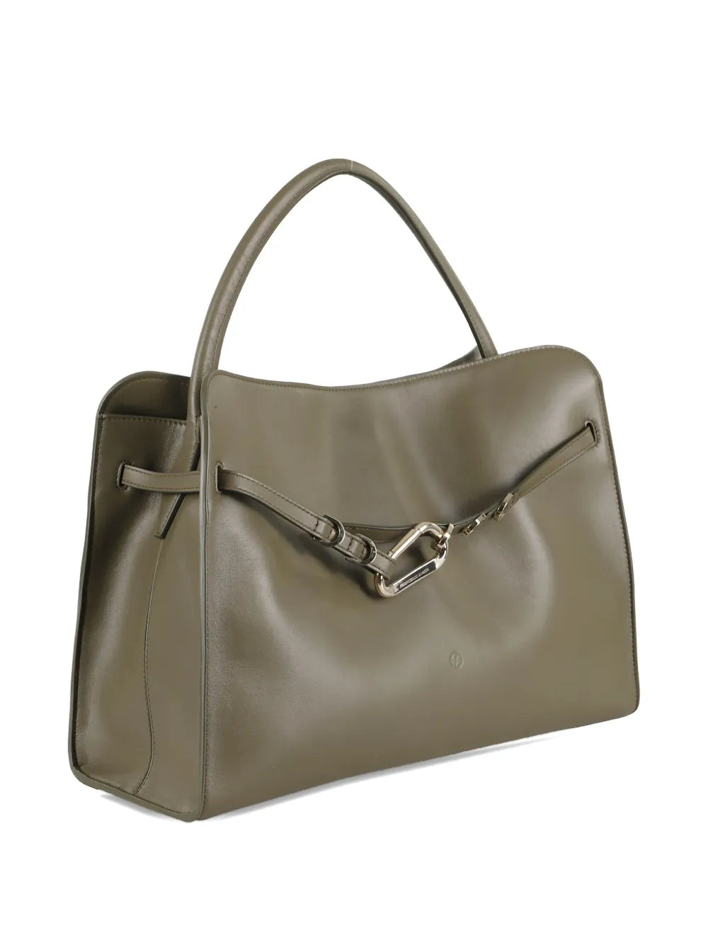FRANCESCO BIASIAAlways-On clasp-detail leather tote bag