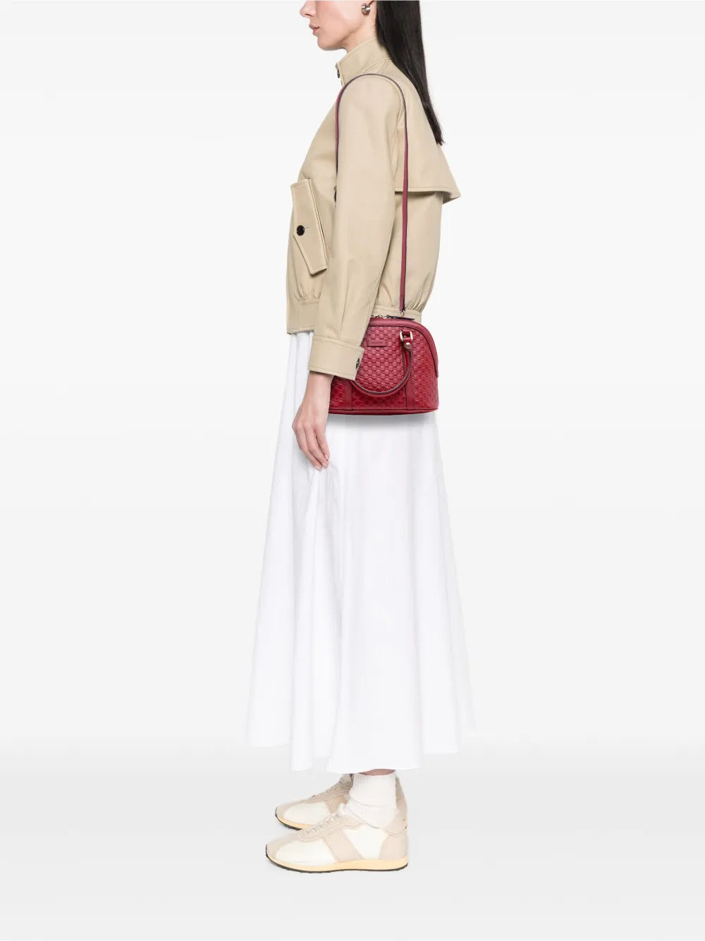 Pre-OwnedGucci Pre-Owned2016-2025 Mini Microguccissima Dome satchel