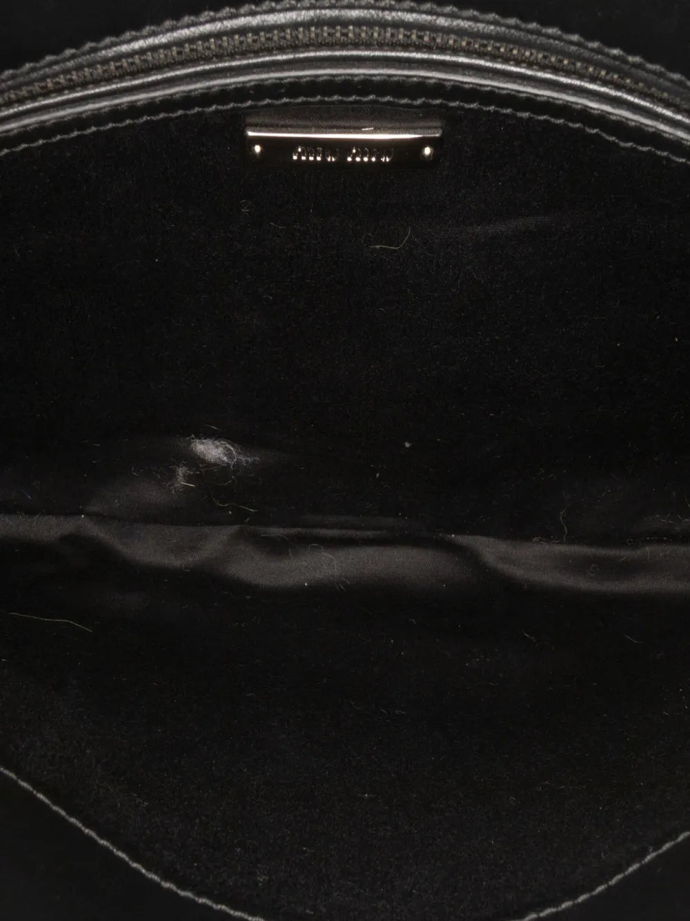 Pre-OwnedMiu Miu Pre-Owned2010-2025 Fur Montone Stripe crossbody bag