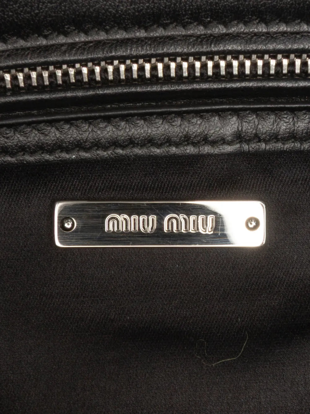 Pre-OwnedMiu Miu Pre-Owned2010-2025 Fur Montone Stripe crossbody bag
