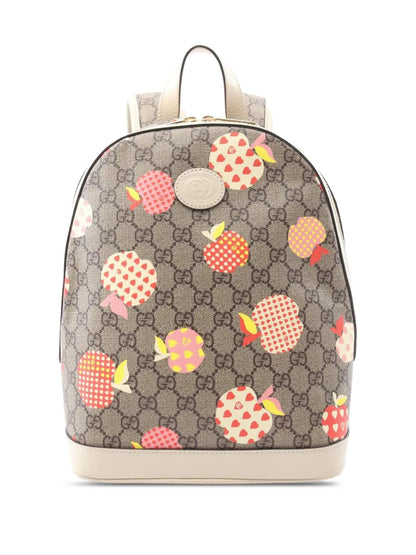Pre-OwnedGucci Pre-Owned2016-2025 GG Supreme Les Pommes Apple and Heart backpack