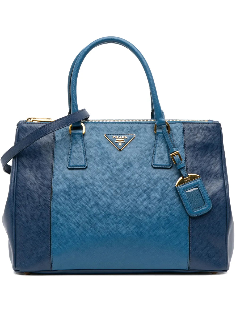 Pre-OwnedPrada Pre-Owned2013-2025 Medium Bicolor Saffiano Lux Galleria Double Zip satchel