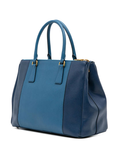 Pre-OwnedPrada Pre-Owned2013-2025 Medium Bicolor Saffiano Lux Galleria Double Zip satchel