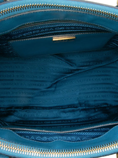 Pre-OwnedPrada Pre-Owned2013-2025 Medium Bicolor Saffiano Lux Galleria Double Zip satchel