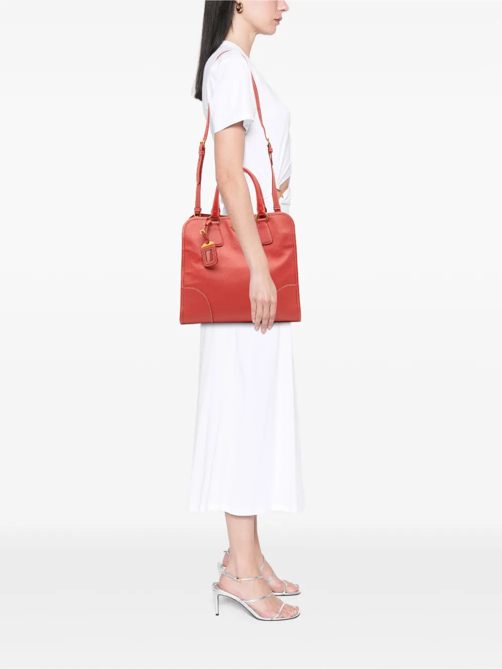 Pre-OwnedPrada Pre-Owned2000-2025 Saffiano Lux Shopping Tote satchel