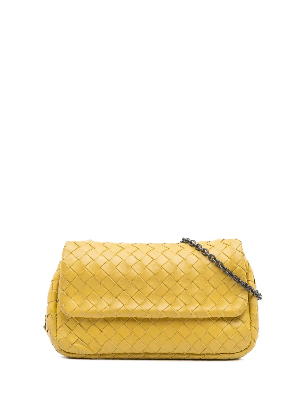 Pre-OwnedBottega Veneta Pre-Owned2012-2025 Mini Nappa Intrecciato Expandable Chain Flap crossbody bag