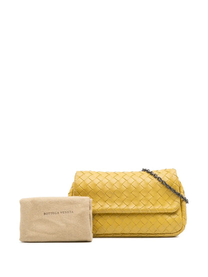 Pre-OwnedBottega Veneta Pre-Owned2012-2025 Mini Nappa Intrecciato Expandable Chain Flap crossbody bag